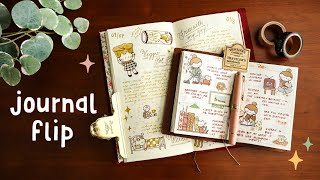 Traveler's Notebook Journal Flip | August & September Pages 🍂