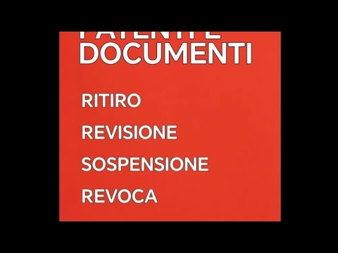 QUIZ SU RITIRO, REVISIONE, SOSPENSIONE E REVOCA DELLA PATENTE