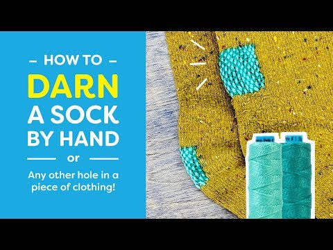 So stopfen Sie eine Socke von Hand