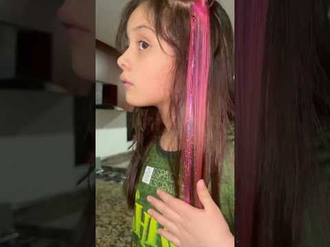 I dyed my daughter's hair, and she didn't like it! 🥲 #minivlog #tutorial #mom #hairstyle