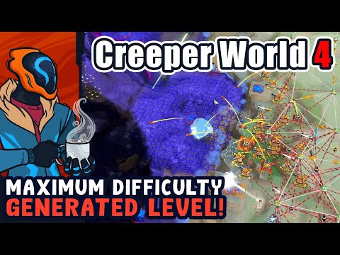 Maximum Difficulty Randomly Generated Level! - Creeper World 4