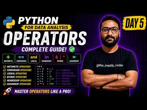 Operators In Python Python Tutorial Day 5