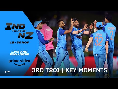 NZ v IND 3rd T20I on Prime Video India: Key Moments