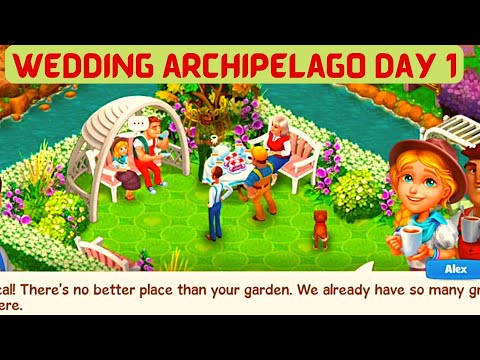 Gardenscapes: Restore Wedding Archipelago — Day 1 │Charles Stevens Garden │ Game-play Walk-through