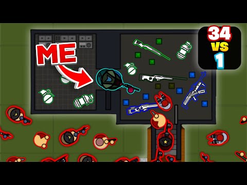 The CRAZIEST 1VS34 EVER RECORDED! (Surviv.io/Survev.io Lone Survivr Compilation) | 50VS50