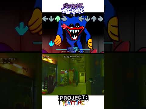 Huggy Wuggy Project: Playtime VS Friday Night Funkin' Jumpscares Comparison #shorts