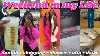 VERY EVENTFUL WEEKEND IN MY LIFE: bridal shower + gender reveal + ulta pickups + friend dates & more