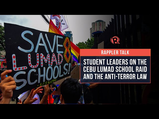 Rappler Talk: Student leaders on the Cebu Lumad raid, anti-terror law