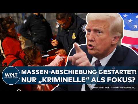 DONALD TRUMP: Massen-Abschiebung gestartet - erste Migranten abgewiesen, "Kriminelle" abgeschoben