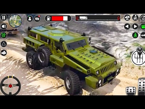 US Army Truck Driving Game | Offroad Army Cargo Truck Simulator 2023 | Android Gameplay.