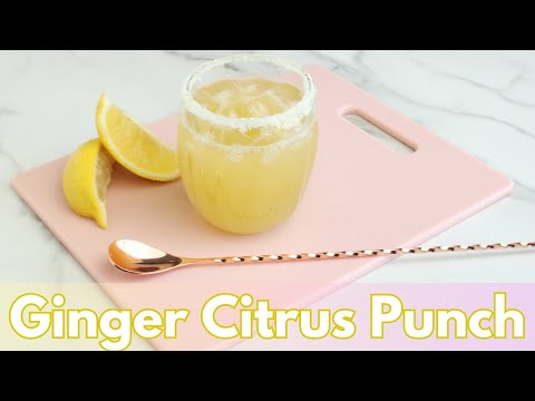 Vintage Recipe: Ginger Citrus Punch // Tangy & Refreshing!
