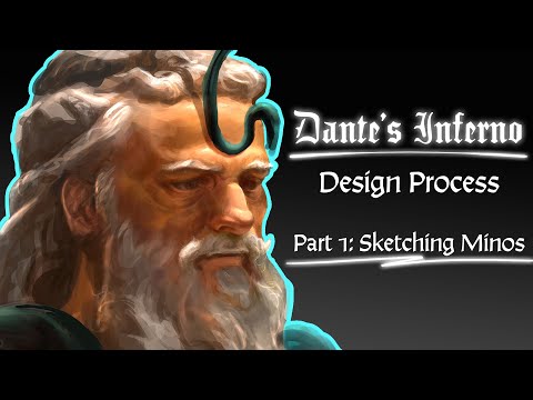 Dante's Inferno Design Process: Part 1- Sketching Minos