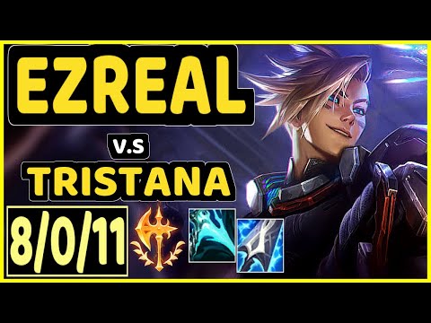 EZREAL vs TRISTANA - 8/0/11 KDA BOTTOM ADC GAMEPLAY - EUW Ranked DIAMOND