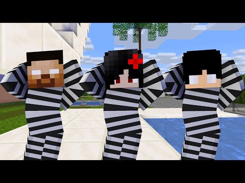 MONSTER SCHOOL : CHICKEN WING MEME PRISON FAMILY (HEROBRINE, SADAKO, HEEKO) - MINECRAFT ANIMATION