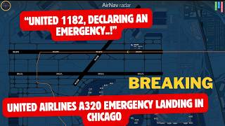 United Airlines A320 Emergency Landing in Chicago After Hydraulic Failure #atc