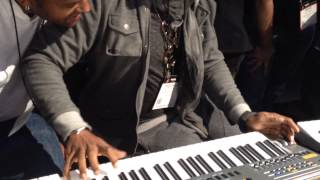 Michael Bearden Riffing w/ Stevie Wonder at NAMM 2015