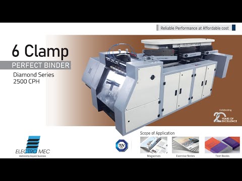 Six Clamp Perfect Binding Machine