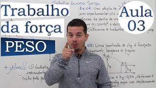 Trabalho da força Peso - Aula 03