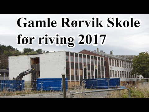 Gamle Rørvik Skole like før riving 2017 (1/4)
