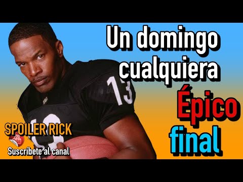 Un domingo cualquiera 🏈👦🏻🧑🏿‍🦱👱🏼‍♀️, escena final Al Pacino Janie Foxx 🏆