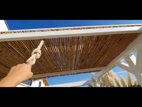 #BESCHATTUNG, #FLEXIBEL, #BAMBUS, #PERGOLA, #natürlich, #SCHATTEN , #EINFACH GENIAL, #SONNE