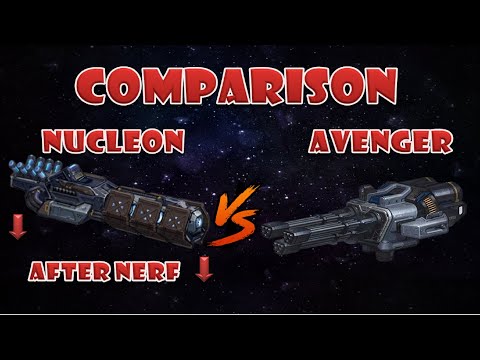 Nucleon after NERF vs Avenger heavy weapons comparison war robots