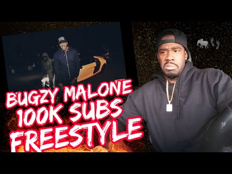 AMERICAN REACTS TO UK RAPPER @BugzyMalone - 100k Subscribers Freestyle