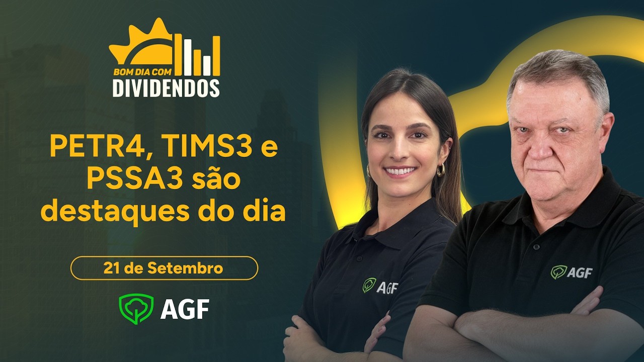 PSSA3 aprova JCP; TIMS3 e PETR4 têm novidades no radar | Bom Dia com Dividendos