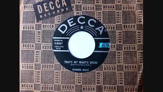 That&#39;s My Heart&#39;s Desire ~ Warner Mack (1958) (C &amp; W - Rockabilly ballad)