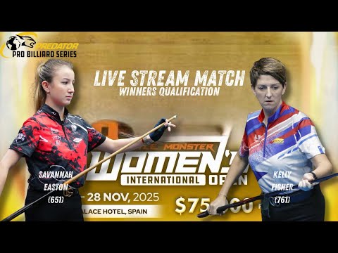 SAVANNAH EASTON vs KELLY FISHER | Predator Pro Billiard Series Spain Women’s Open Part 2