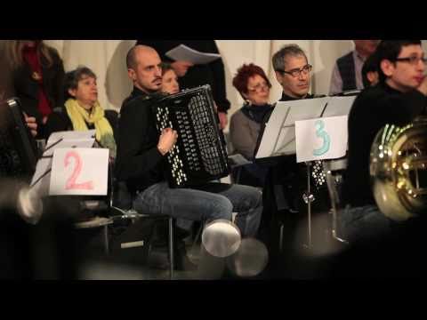 Mise en abîme by Yuval Avital  for a crowd of 100 persons,34 accordions, ensemble & 4 conductors.