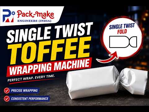 Toffee Cut and Wrap Machine – Single Twist Toffee Fold