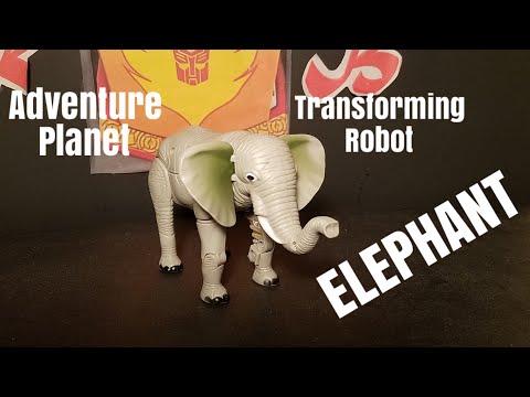 Adventure Planet Transforming ELEPHANT ROBOT Safari Discovery Expedition Figure Review-Busch Gardens