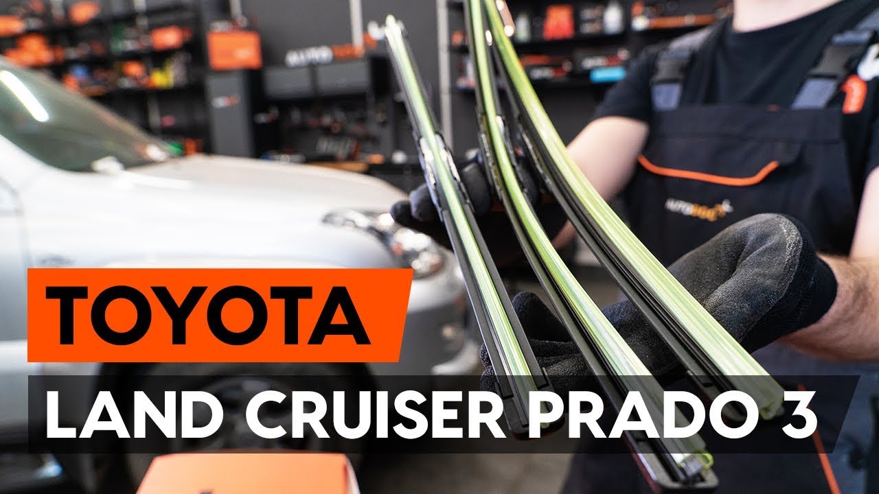 Hoe ruitenwissers vooraan vervangen bij een Toyota Prado J120 – vervangingshandleiding