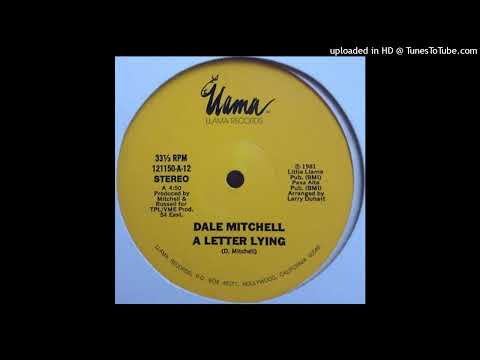 Rare Modern Soul 12" Dale Mitchell - A Letter Lying