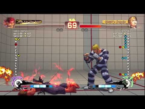 kakio_panya [Evil Ryu] vs. siren-niko [Cody] - PS3 SSF4 Arcade Edition