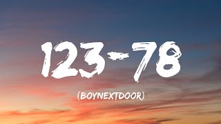 Download lagu BOYNEXTDOOR (보이넥스트도어) '123-78' (Lyrics) mp3