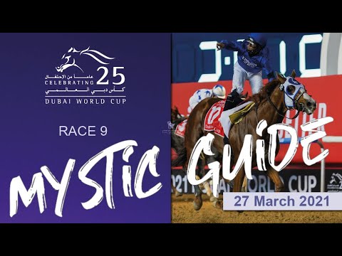 Mystic Guide comes roaring home to win the Dubai World Cup I Race 9
