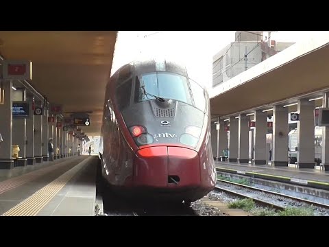 ETR575 Italo NTV : Départ de la gare de Torino Porta Nuova