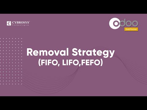 Removal Strategies in Odoo - FIFO, LIFO,FEFO