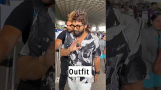 Pushpa Bhau (Allu Arjun) Outfit at Airport #shorts