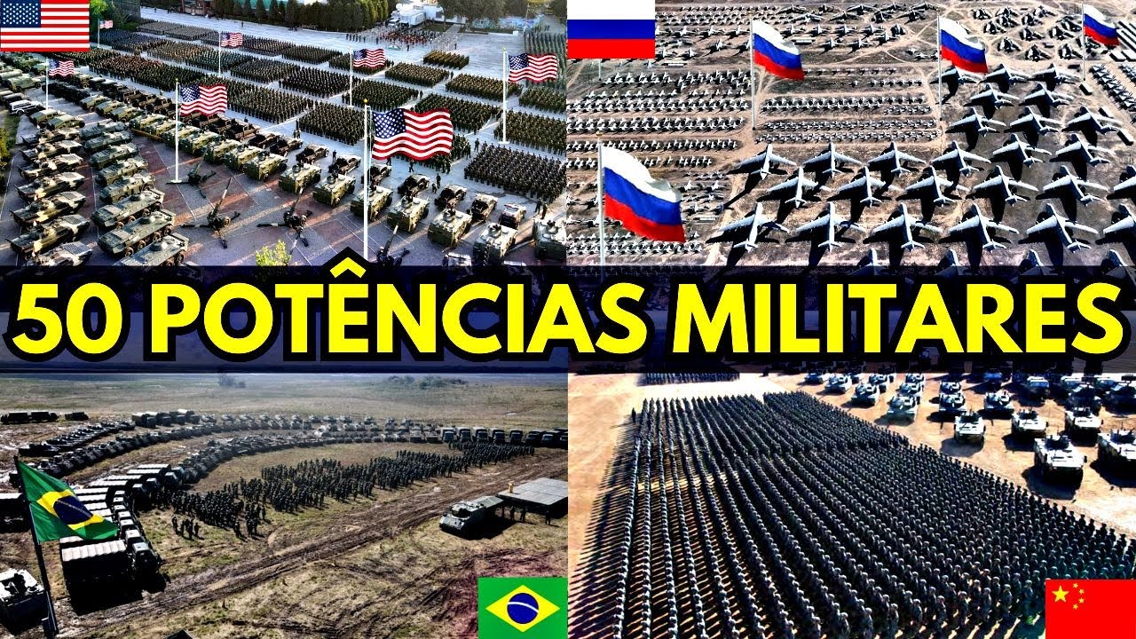 50 POTÊNCIAS MILITARES EM 2025 - RANKING GLOBAL FIREPOWER