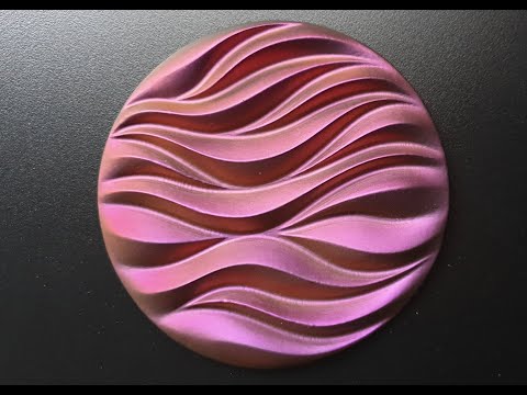#71. Super Chameleon Wave Coaster in Deep Purple / Orange Colour Shift Pigment