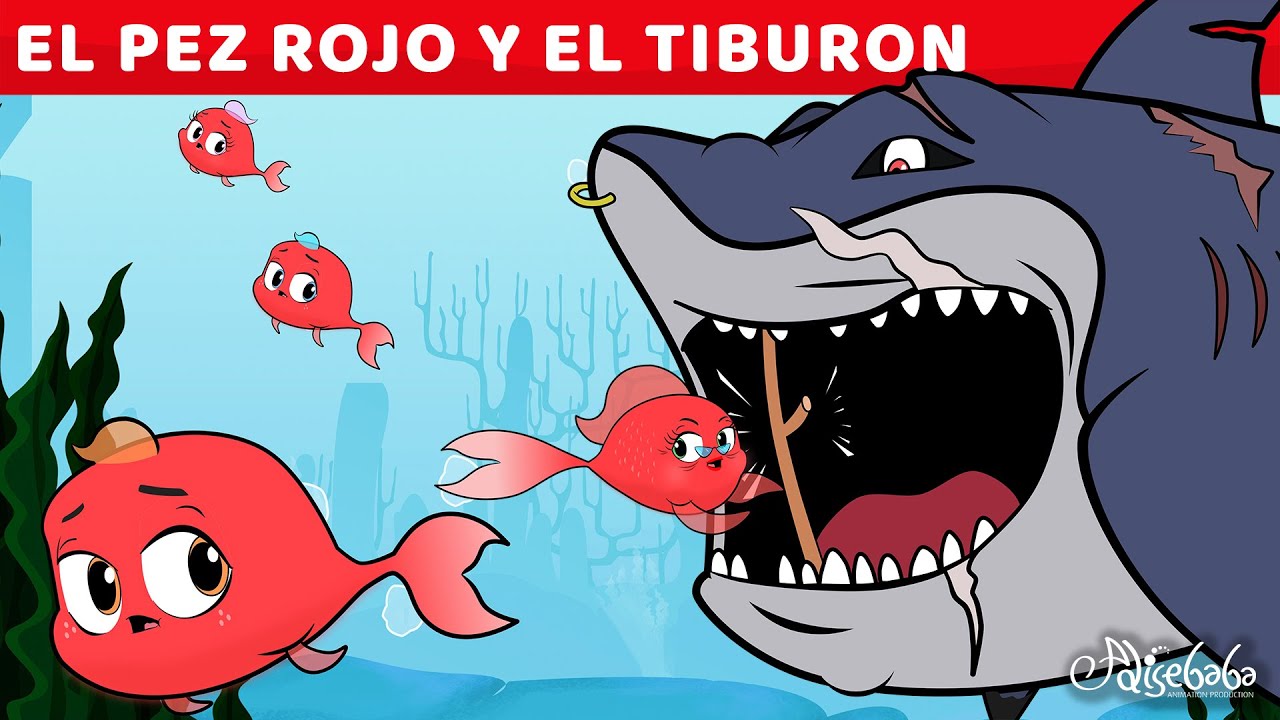 El Pez Rojo Y El Tiburón | Cuentos infantiles para dormir en Español