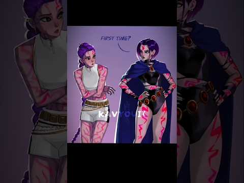 kpop demon hunters&teen titans🥰#kpopdemonhunters #teentitans#edit  #art #animationart