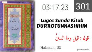 Download lagu 301. Sundanese Translation of Kitab Durratun Nasihin | Qouluhu: Qila Wama Assunanu mp3