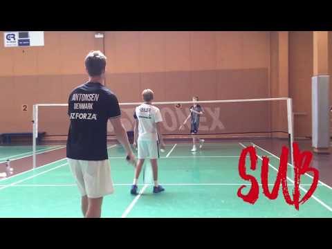 Kasper Antonsen træning for ungdom i Gentofte Badminton Klub