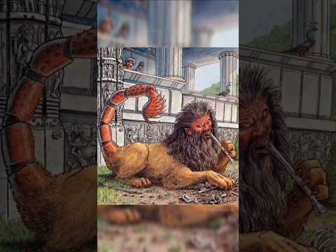 𝗠𝗮𝗻𝘁𝗶𝗰𝗼𝗿𝗲 Mythology 🦁 #manticore #mythology #supernatural