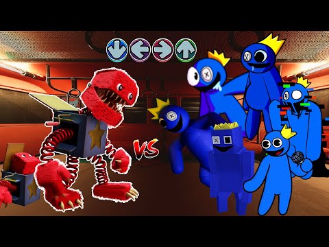 Friday Night Funkin' vs Boxy Boo vs Rainbow Friends Blue ALL PHASES | FNF Mod Project Playtime Game