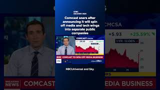 Comcast soars after announcing it will spin off media and tech wings into separate public companies